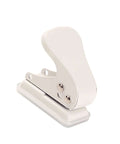 Quarter-Inch Single Hole Puncher, 6mm Round Hole, 10 Sheets Capacity, Portable Paper Punch in white metal for card making