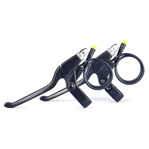 Front And Rear E Brake Cutoff Lever Kit For Electric Bikes With Waterproof Connectors, Motor Power Shutdown When Brake Is Pulled