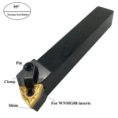 1 Inch Right Hand Excircle Indexable Carbide Turning Tool Holder Set For CNC Lathes With WNMG06 08 Inserts MWLNR 2525M08 Durable 40Cr42CrMo Steel