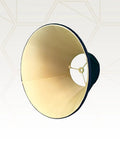 Deep Empire Basic Lamp Shade 6x12x9.25 Black With Gold Dope Look, 2-Pack, Silk-Type Shantung Fabric With Off-White Softback Lining
