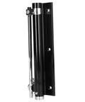 Stainless Steel Automatic Door Closer With Adjustable Spring in black finish, ideal for wood and metal door installation.