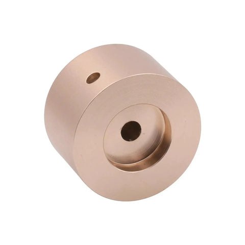 38 Mm Cnc Aluminum Volume Knob Feels Smooth As Butter To Turn For Hifi Amp Dac And Turntables, bronze finish with precise cut details.
