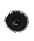 Heavy Duty 25mm Hole Saw Cutter Set With 67mm Length, HSS Spring Loaded Twist Drill Bit, 13mm Cutting Depth, Rugged Teeth Detail