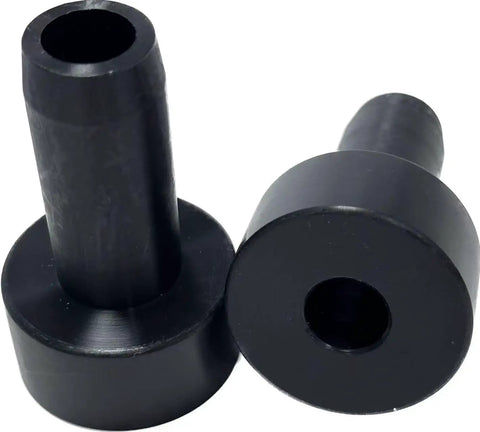 Beefy PE Stopper Set For Zip Line Spring Brake Systems, Heavy Duty Hard Plastic Impact Cushions, Rugged Shock Absorbers, 2-Pack