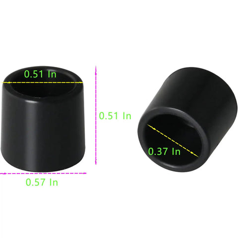 30 Pack Rubber Door Stopper Tips Replacement Caps, Durable Silicone Bumpers For Wall And Floor Protection, Universal Size Fits Most Doors