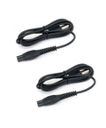 USB Charging Cable Replacement For Cordless Power Flosser 3000 Sonicare Compatible, 4 Foot USB Lead, 2 Pack, black cables