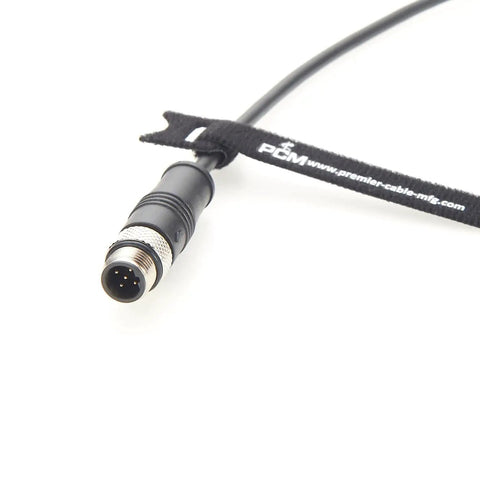 Rugged Beefy Industrial USB 3.0 A Female To M12 B Code 5 Pin Bulkhead Panel Mount Cable IP67 Waterproof With Cap 1.5 Meter