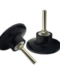 Two Pack 3 Inch Sanding Disc Holder With Quick Change Disc Adapter And One Quarter Inch Shank for polishing and surface prep