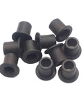 12 Pack C Hub Bushing Sleeves for 1/10 RC Car Truck, black metal bushings in a pile, compatible with Redcat HSP HPI
