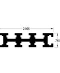 Straight Up Heavy Duty 4 Slot Aluminum Fence Track 48 Inch Length With 1 4 20 T Nuts For Table Saws Miter Jigs Router Guiding Systems Knockout Workshop Essential Upgrade profile dimensions 2.995 x 0.745.