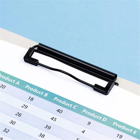 All In One A4 File Folder With Double Clip Multi Color Design Writing Pad Data And Contracts Archiving Eco Friendly Office Organizer For Documents Boss Grade Durable Finish Green, black clip on document page