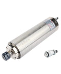 Built Tough Water Cooled Spindle Motor With ER20 Collet For CNC Router Milling And Drilling 220V 380V close-up view with ER20 collet.