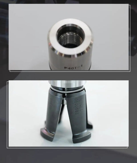 Precision Spindle Pull Claw With 90 Degree Pull Stud One Piece Design For Cnc Tool Changer showing threaded interior and claw details.