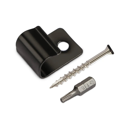 Hidden Deck Start Clips For Grooved Composite Decking With Hidden Fasteners And Decking Screws 36 Pack Black Easy Install