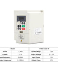Dope 1.5KW ER16 Water Cooled CNC Spindle Kit With 110V 400Hz Inverter VFD display and specifications table