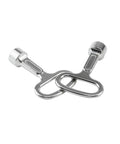 5Pcs Square Socket Wrench Keys 2 Inch By 1.5 Inch Mini Spanner Set for Drawers And Electric Cabinets, compact and durable zinc alloy