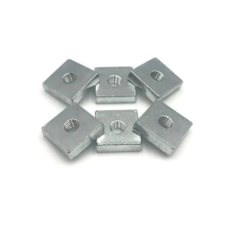 Heavy Duty Thin Square Nuts Bulk Pack Zinc Plated Carbon Steel M2.5 M3 M4 Lock Down Hard On Welding Frames And Garage Projects Built Tough And Ready For The Long Haul Without Slipping Up