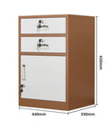 Lockable Steel Filing Cabinet With Adjustable Shelves And Drawers For Home Office Storage Brown Built To Last