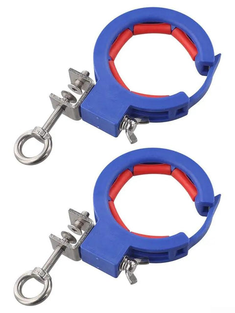 Wire Guide Pulley For Smooth Wiring And Easy Routing Nylon And Steel Cable Tray Roller Tool 25kg Capacity Dark Blue 2 Pack Quick Screw Mount Install Protective Shaft Design, blue nylon cable tray rollers with steel clamp