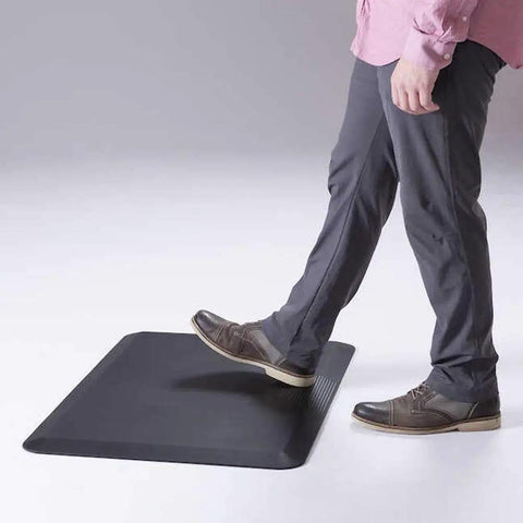 Movable Anti Fatigue Mat For Standing Desks And Workstations Cushioned Comfort For The Sit Stand Grind And Long Shifts Easy To Position Pad With Durable Surface Great For Office Floors