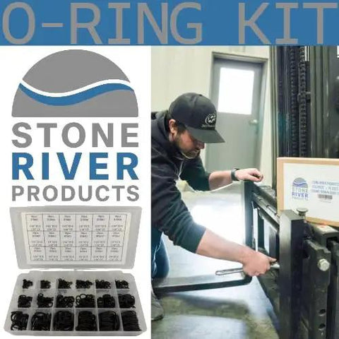 Man using 450 Piece O-Ring Kit AS568-003 To 020 Buna N NBR 70A Seals Set With 18 Sizes For Hydraulic Pneumatic Automotive