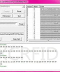 Screenshot of ACR122u A9 Dope Reader Writer software interface displaying sector, block, and code data for UID changeable cards.