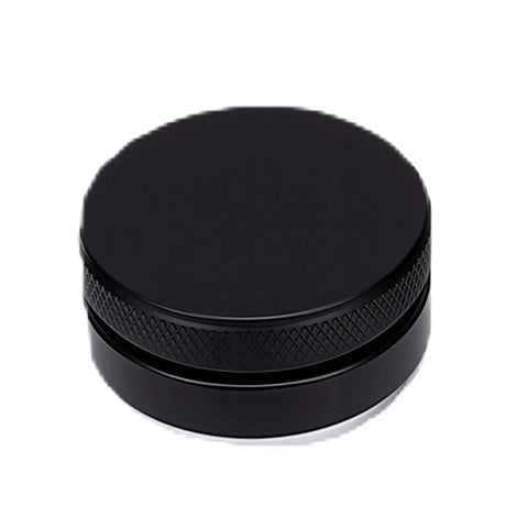 51mm Espresso Distributor And Tamper Set With Spring Loaded Action For Nailed It 30 Lb Pressure Pull Straight Up Perfect Shots Every Time black aluminum tamper with textured grip