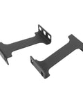 1U Server Rack Depth Extender For 19 Inch Cabinets Uses Aluminum Alloy With 4 Inch Depth Adjustment, Black metal brackets for server racks.