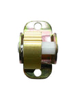 Heavy Duty Cam Cleat Assembly for Internal Halyard Flagpole - Replacement Cam Style Locking Cleat with Galvanized Housing, Silver Gold Finish