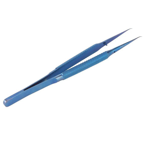 Ultra Fine 0.15mm Ti Alloy Tip For Phone Board Repair Soldering Bent Head Magnetic Tool For Fingerprint Line Welding Electronics And Jewelry Labs - blue precision tweezers for micro repairs