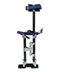Adjustable Aluminum Drywall Stilts For Painting And Cleaning, 18 To 30 Inch Range, Pro Grade Tool Stilts with black finish