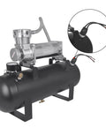 High Flow 120 To 150 PSI Air Pressure Switch For 12V And 24V Compressors One Quarter Inch NPT Auto On At 120 PSI And Off At 150 PSI Easy Install