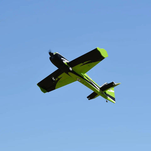 Remote Control Airplane For Grownups MXS V2 1100mm Wingspan 43.3 Inches 3D Aerobatic 4 Channel Hobby RC Plane PNP in flight, sky background