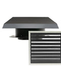 Top Tier Heavy Workhorse Roof Mount Whole House Fan For Flat Roofs With Zero Attic Gives You Smooth Big Air Up To 3543 Cfm with damper grille.