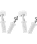 Bi Fold Door Repair Kit Four Pieces Top Guide Roller Pivot Hinge Universal Bifold Closet Door Hardware white rollers and pivots