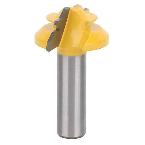 Get Your 45 Degree Router Bit For Woodworking Projects That Rock, Premium Cemented Carbide Mortise And Tenon Knife with sharp yellow cutter.