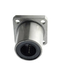 Two Pack Square Flange Linear Motion Bushing Ball Bearing LMK6 60UU For CNC And 3D Printer Upgrades Smooth Low Friction Guide Easy Install Built To Last Precision Component, square flange bearing