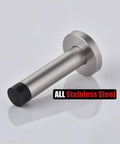 Thick 304 Stainless Steel Door Stopper With 1mm Cushioning Bumper No Slam Wall Protector Brushed Finish close-up
