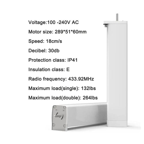 Motorized Curtain Rod System With Remote, No Fuss Voice Control Ready, Alexa Google Home Tuya App Compatible, Automatic Curtain Opener for Up to 165 Inches, Thick Aluminum Track, Quiet DC Motor, Easy Install, Modern Smart Curtains. Silver motor unit