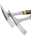 Two Pack 28 Oz Rock Pick Hammer Set For Digging And Chipping Beefed Up Heavy Duty Forged 45 Steel Construction Double Headed Design