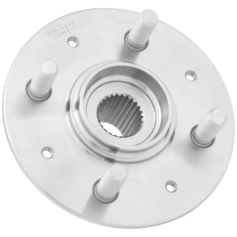 Close-up of OEM style hub assembly in the 2 Pack Front Wheel Hub Bearing Replacement Kit For Honda Fit 2007 2008 And Honda Insight 2010 2014