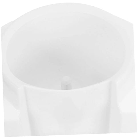 Top view of Compact Water Jug Dispenser Stand For Office Use Go To Hydration Station, white plastic design with water basin.