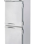 Heavy Duty Commercial Reach In Freezer With Rock Solid Frame And Double Half Doors, stainless steel, 21 cubic ft, durable for busy kitchens.