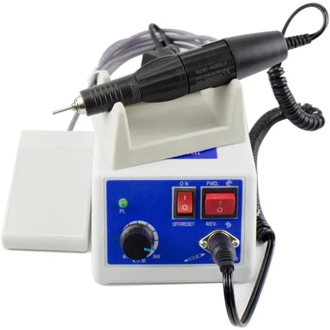 Versatile Micromotor Handpiece Kit For Jewelry Making Nail Art Engraving Wood Carving And More With Non Stage Variable Speed And Foot Pedal