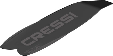 Gara Modular Impulse Blade For Freediving Fins, 29 Degree Kick Angle, high modulus propylene replacement blade in black.