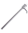Heavy Duty 60CM Stainless Steel Manual Oil Pump For Fluid Transfer, Rustproof Hand Operated Water Suction Device Perfect For Wine And Cooking Oil At Home Or Shop, showing sleek stainless steel design.