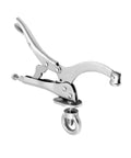 9 Inch Drill Press Locking Clamp Set, Heavy Duty Fix Clamp With Super Tight Grip, Titanium Plated 1045 Steel with sturdy jaw