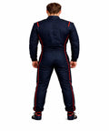 Back view of Go-Kart Racing Suit For Adults, Youth And Kids, Breathable, Water-Resistant Digital Print Fabric, ergonomic design