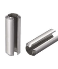 Slotted Spring Pin M8 X 35mm 304 Stainless Steel Roll Pin 10 Pcs Plain Finish Axial Slotted With Chamfered Ends