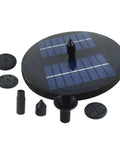 1.6W Solar Pond Fountain Pump for ponds gardens aquariums and hydroponics high flow 200L per hour with 60cm spray nozzle components